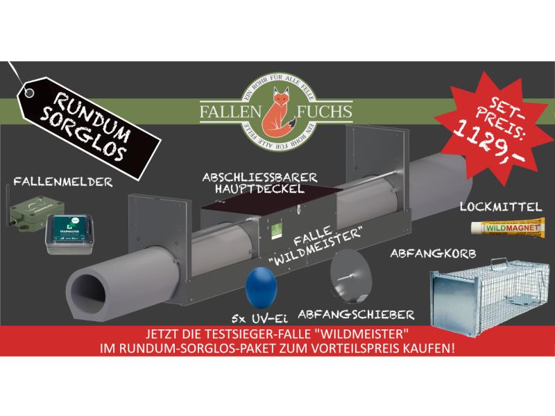 FALLENFUCHS Fuchsfalle Wildmeister Rundum-Sorglos-Paket