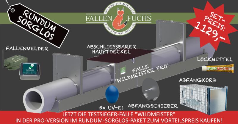 Fuchsfalle Wildmeister PRO Rundum-Sorglos-Paket