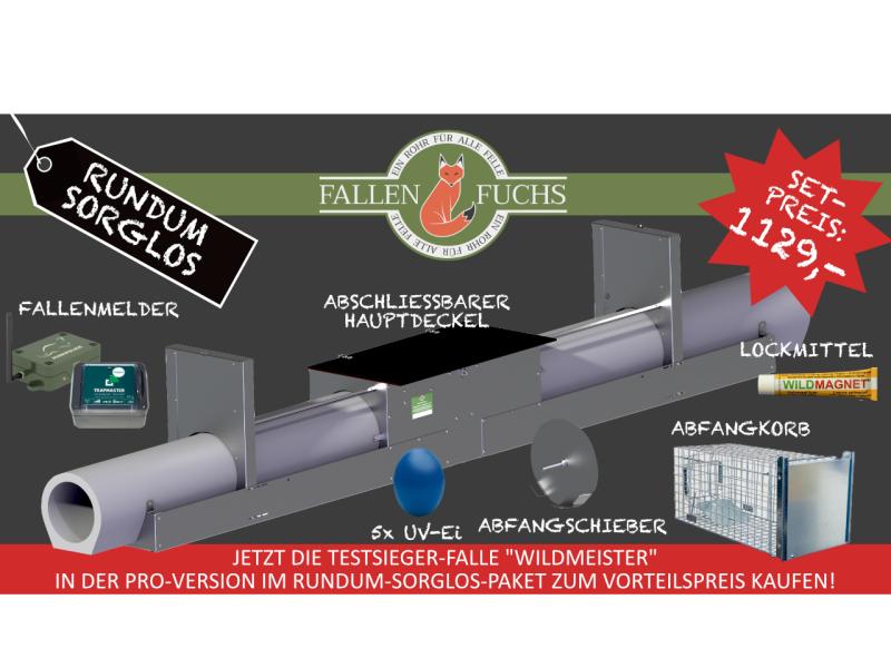 Fuchsfalle Wildmeister PRO Rundum-Sorglos-Paket